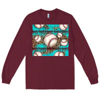 Burgundy baseball Long Sleeve Tee - JahusDesignShop