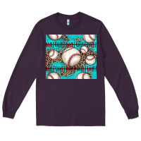 Plum baseball Long Sleeve Tee - JahusDesignShop