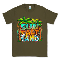 Army Green sun salt sand summer Classic Tee - Jasminsmagicworld