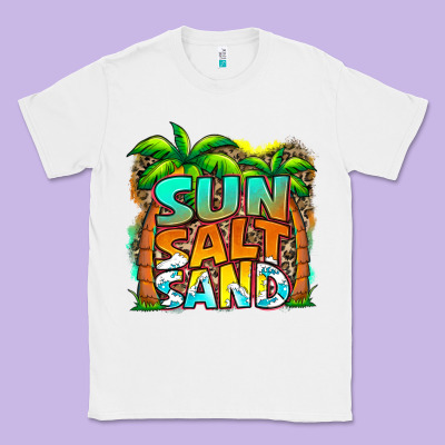 Sun Salt Sand Summer Classic Tee Designed By Jasminsmagicworld