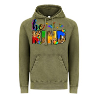Vintage Olive be kind Vintage Hoodie - Zillion Design Studio