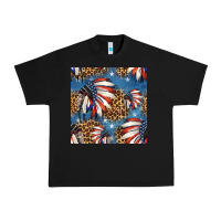 Black 4th of july indian headdress seamless pattern Urban Heavy Tee - HRA Design Shop