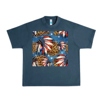 Midnight Navy 4th of july indian headdress seamless pattern Urban Heavy Tee - HRA Design Shop