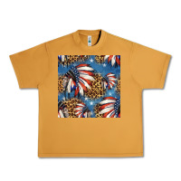 4th Of July Indian Headdress Seamless Pattern Urban Heavy Tee | Teevron