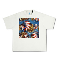 Pistachio 4th of july indian headdress seamless pattern Urban Heavy Tee - HRA Design Shop