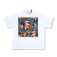 White 4th of july indian headdress seamless pattern Urban Heavy Tee - HRA Design Shop