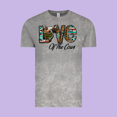 Lov Of Thecows Vintage Tee Designed By Cowhidedigitalart