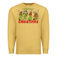 Antique Gold Pickle Merry Christmas Premium Sweatshirt - MaliasSmallBusiness