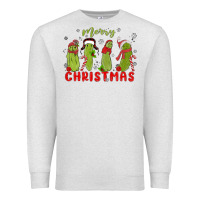 Oatmeal Heather Pickle Merry Christmas Premium Sweatshirt - MaliasSmallBusiness
