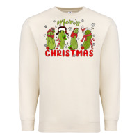 Sandshell Pickle Merry Christmas Premium Sweatshirt - MaliasSmallBusiness