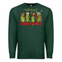 Sports Green Pickle Merry Christmas Premium Sweatshirt - MaliasSmallBusiness
