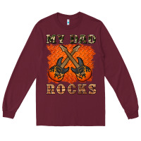 Burgundy my dad rock Long Sleeve Tee - Artiststas