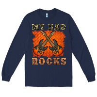 Navy my dad rock Long Sleeve Tee - Artiststas