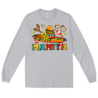 Moon Dust mamita and sombrero with lime flowers Long Sleeve Tee - AdoDesignShop