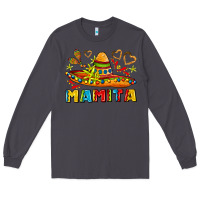 Smoke mamita and sombrero with lime flowers Long Sleeve Tee - AdoDesignShop