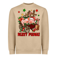 Mushroom merry pig mas Heavyweight Sweatshirt - FaDigitalArtStudio