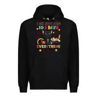 Black i survived 100 days it's fine i'm fine Premium Hoodie - Artiststas