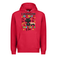 Cardinal i survived 100 days it's fine i'm fine Premium Hoodie - Artiststas