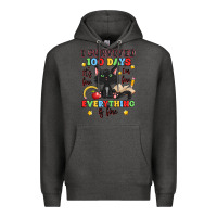 Charcoal Heather i survived 100 days it's fine i'm fine Premium Hoodie - Artiststas