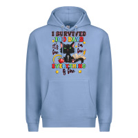 Colony Blue i survived 100 days it's fine i'm fine Premium Hoodie - Artiststas