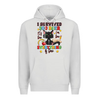Dove Grey i survived 100 days it's fine i'm fine Premium Hoodie - Artiststas