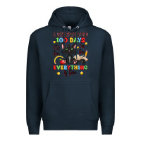 Navy i survived 100 days it's fine i'm fine Premium Hoodie - Artiststas