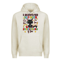 Oatmeal Heather i survived 100 days it's fine i'm fine Premium Hoodie - Artiststas