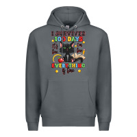 Rock i survived 100 days it's fine i'm fine Premium Hoodie - Artiststas