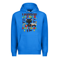 True Royal i survived 100 days it's fine i'm fine Premium Hoodie - Artiststas