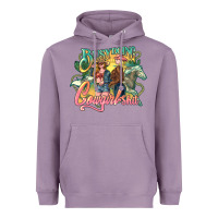Lavender busy doing cowgirl Heavyweight Hoodie - NancyCooperArtShop