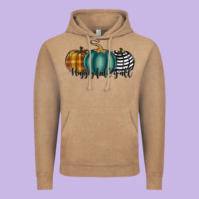 Happy Fall Y'all Pumkins Vintage Hoodie Designed By Ranaportraitstore
