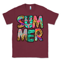 Burgundy summer leopard tie dye Classic Tee - Jasminsmagicworld