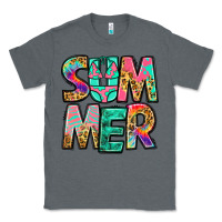 Charcoal Heather summer leopard tie dye Classic Tee - Jasminsmagicworld