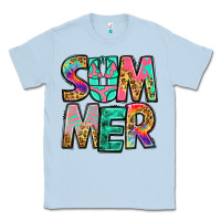 Dusty Blue summer leopard tie dye Classic Tee - Jasminsmagicworld