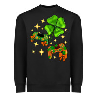 Black St. Patrick's Day with game control and clover Heavyweight Sweatshirt - Neo Western