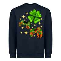 Navy St. Patrick's Day with game control and clover Heavyweight Sweatshirt - Neo Western