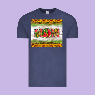 Mom Watermelon Vintage Tee Designed By Hra Design Shop
