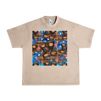 French Oak 4th of juky veteran boots seamless pattern Urban Heavy Tee - HRA Design Shop