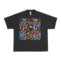 Pigment Black 4th of juky veteran boots seamless pattern Urban Heavy Tee - HRA Design Shop
