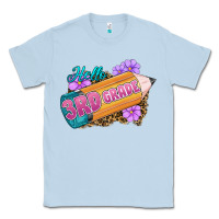 Dusty Blue hello 3rd grade Classic Tee - RanaPortraitStore