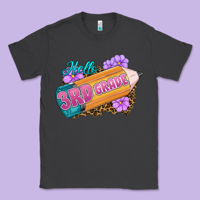 Hello 3rd Grade Classic Tee Designed By Ranaportraitstore