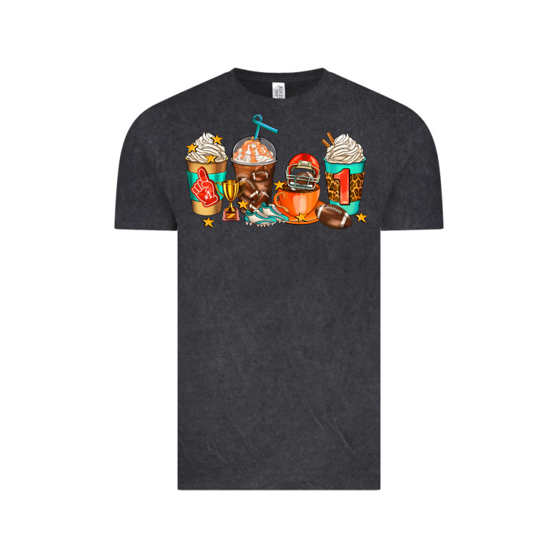 American Football Coffee Cups Vintage Tee by AdoDesignShop | Teevron