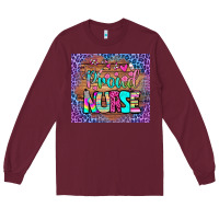 Burgundy proud nurse tumbler Long Sleeve Tee - BundleAndBundleShop