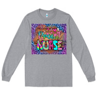 Heather Grey proud nurse tumbler Long Sleeve Tee - BundleAndBundleShop