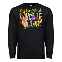 Black rockin that daycare life Premium Sweatshirt - NancyCooperArtShop