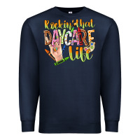 Navy rockin that daycare life Premium Sweatshirt - NancyCooperArtShop
