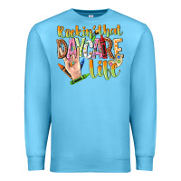 Ocean Blue rockin that daycare life Premium Sweatshirt - NancyCooperArtShop