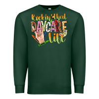 Sports Green rockin that daycare life Premium Sweatshirt - NancyCooperArtShop
