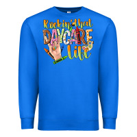 True Royal rockin that daycare life Premium Sweatshirt - NancyCooperArtShop
