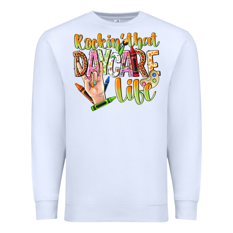 Rockin That Daycare Life Premium Sweatshirt by NancyCooperArtShop | Teevron